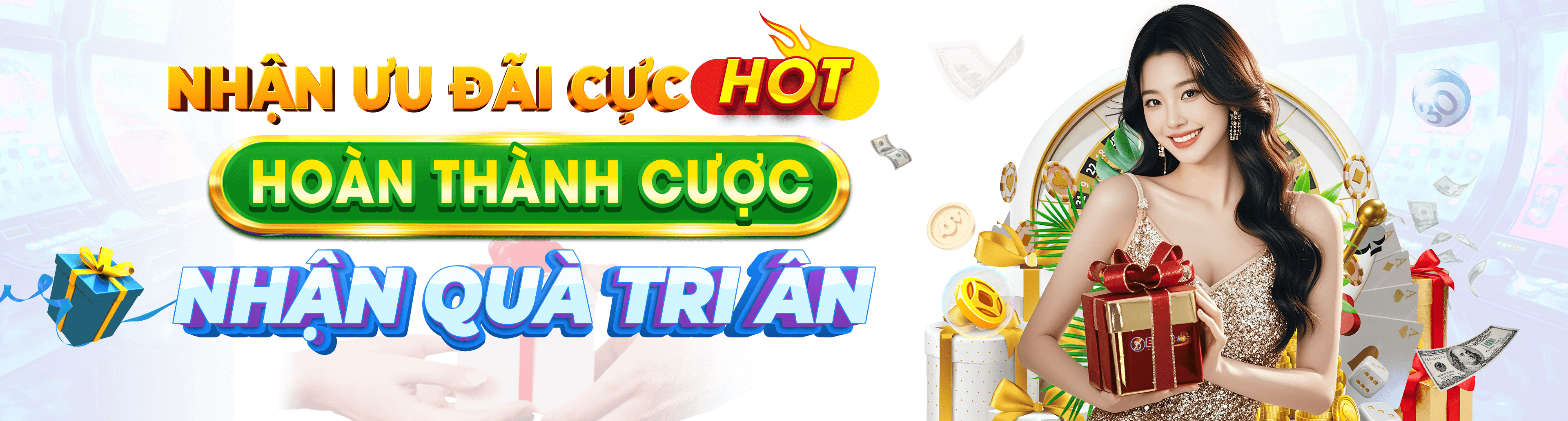 Hình ảnh quảng cáo của okfun hiển thị nền tảng và các lợi ích