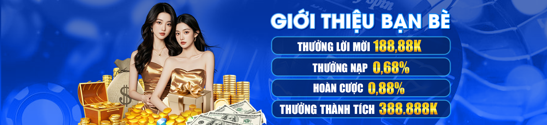 Hình ảnh quảng cáo của okfun hiển thị nền tảng và các lợi ích