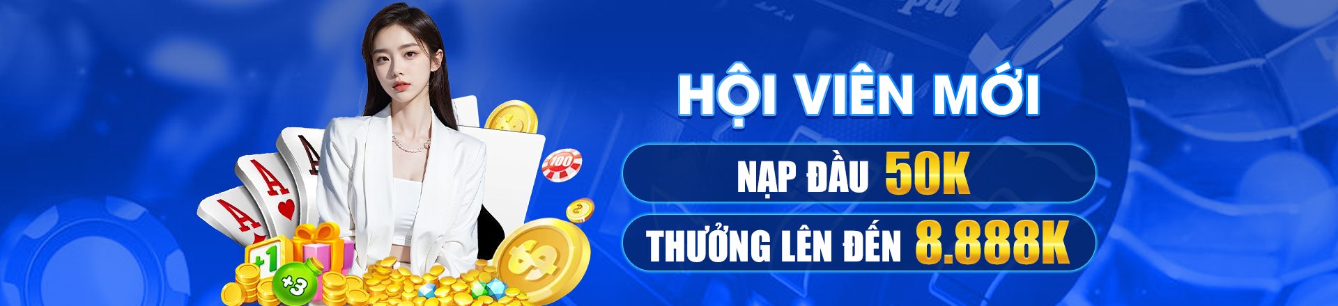 Hình ảnh quảng cáo của okfun hiển thị nền tảng và các lợi ích