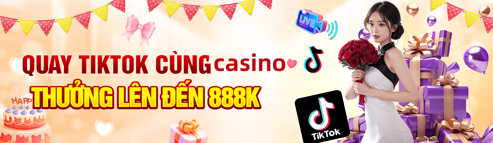Hình ảnh quảng cáo của okfun hiển thị nền tảng và các lợi ích