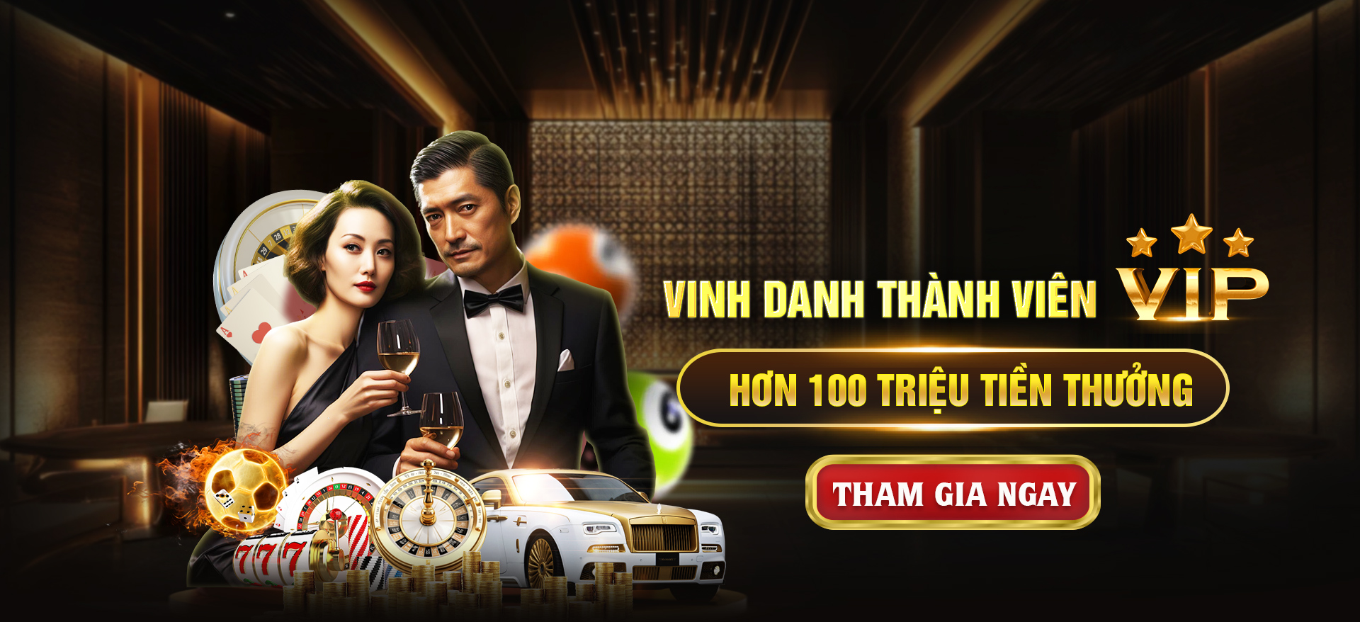 Hình ảnh quảng cáo của okfun hiển thị nền tảng và các lợi ích
