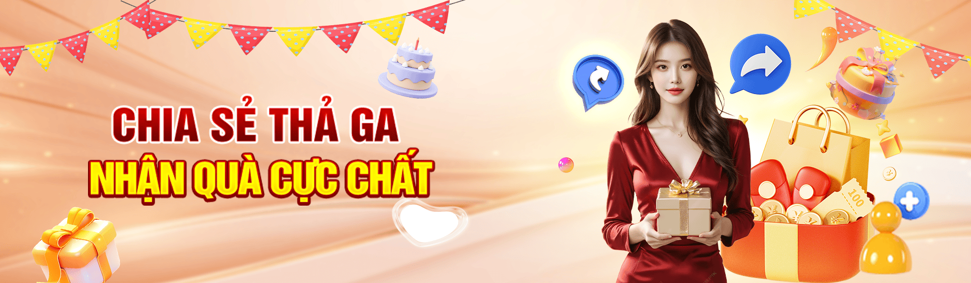 Hình ảnh quảng cáo của okfun hiển thị nền tảng và các lợi ích