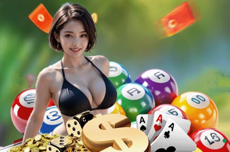 Hình ảnh quảng cáo của okfun hiển thị nền tảng và các lợi ích