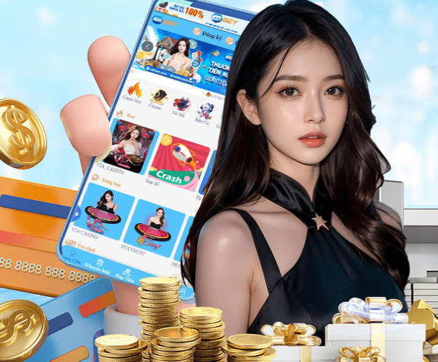 Hình ảnh quảng cáo của okfun hiển thị nền tảng và các lợi ích